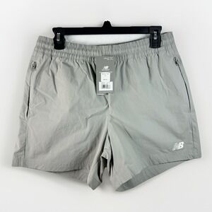 NEW BALANCE Athletics Stretch Woven 5" Inseam Men's Gray Shorts Size Medium